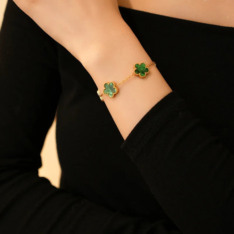 Five-Petal Flower Bracelet (Available in 10 Colours)