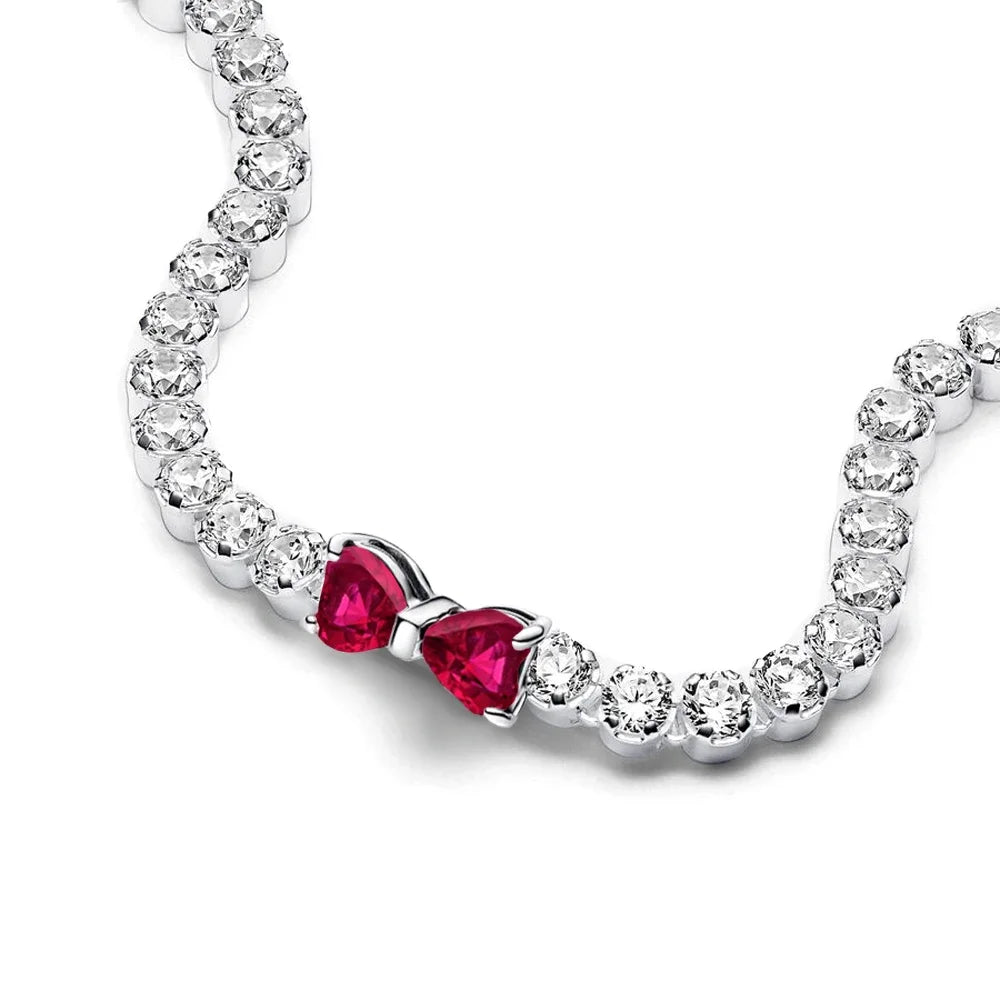 Cute Bow Full Diamond Bracelet (Available in 3 Colours)