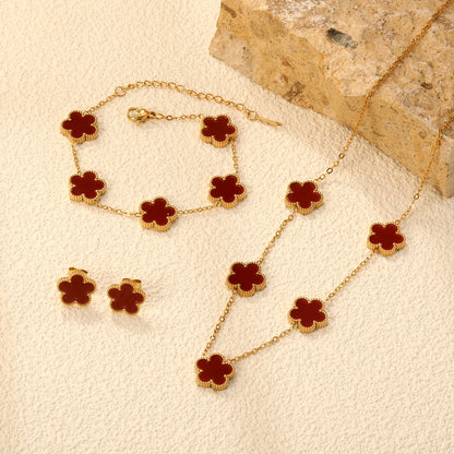 Stainless Steel Flower set (available in 4 colours)
