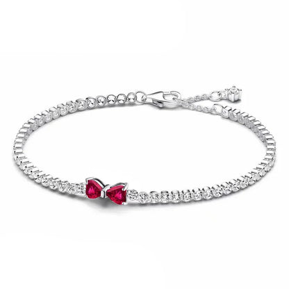 Cute Bow Full Diamond Bracelet (Available in 3 Colours)