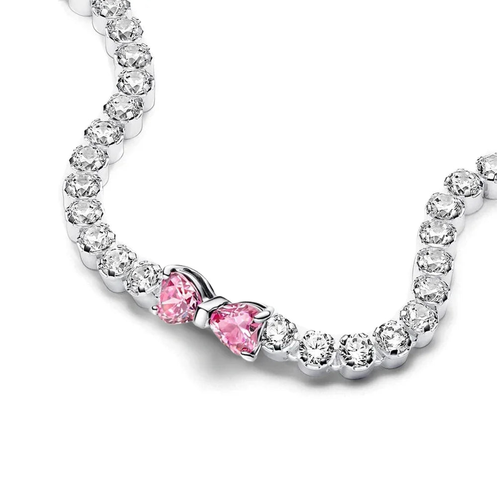 Cute Bow Full Diamond Bracelet (Available in 3 Colours)
