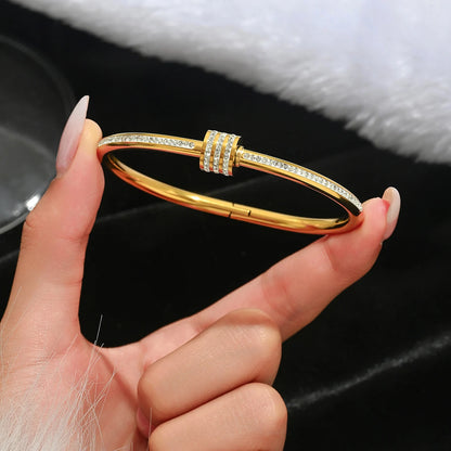 Gold Stack Stainless Steel Bangles