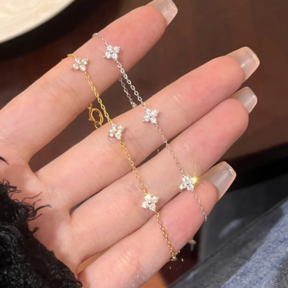 Flower Link Chain Bracelet