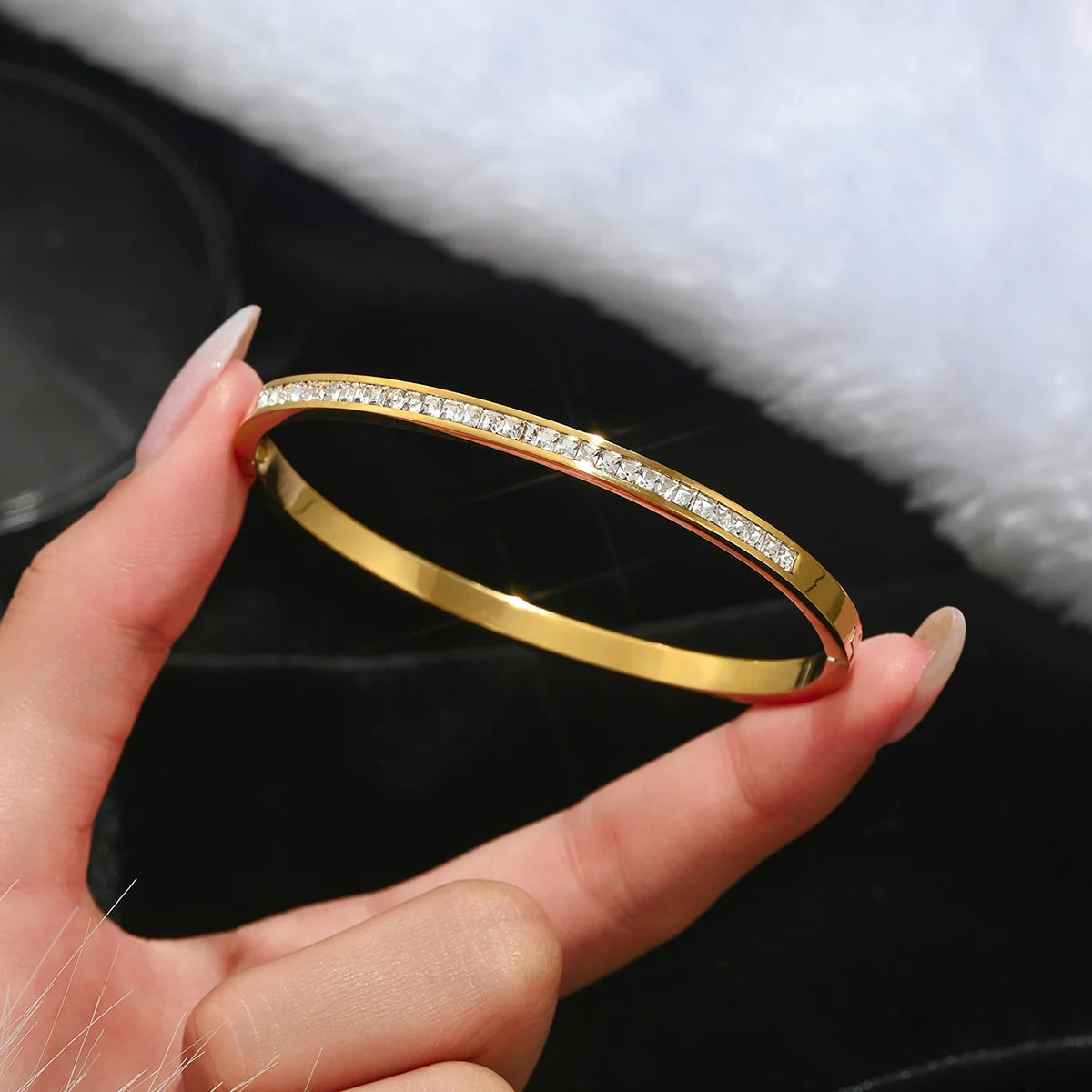 Gold Stack Stainless Steel Bangles