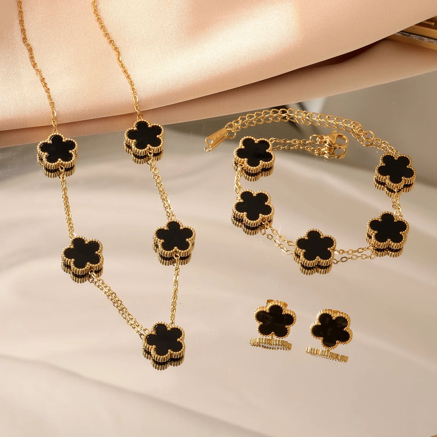 Stainless Steel Flower set (available in 4 colours)
