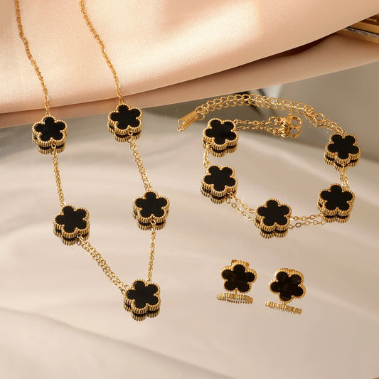 Stainless Steel Flower set (available in 4 colours)