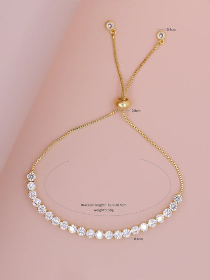 Celestia Diamante Adjustable Bracelet (5 colours available)